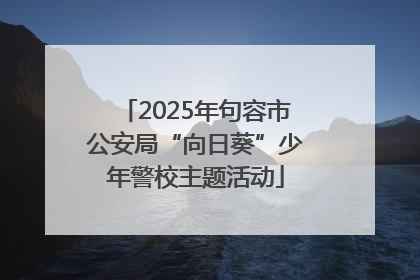 2025年句容市公安局“向日葵”少年警校主题活动