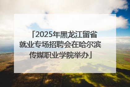2025年黑龙江留省就业专场招聘会在哈尔滨传媒职业学院举办