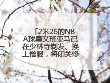 2米26的NBA球星文班亚马已在少林寺剃发、换上僧服，将闭关修行10天！少林寺回应：人在寺里