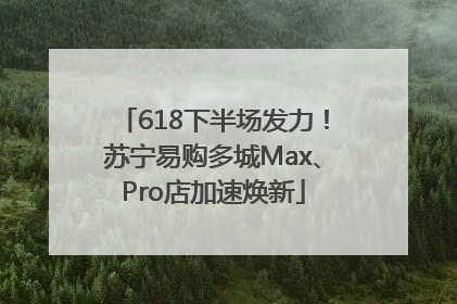 618下半场发力！苏宁易购多城Max、Pro店加速焕新