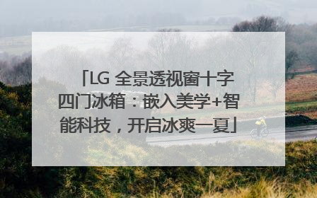 LG 全景透视窗十字四门冰箱：嵌入美学+智能科技，开启冰爽一夏
