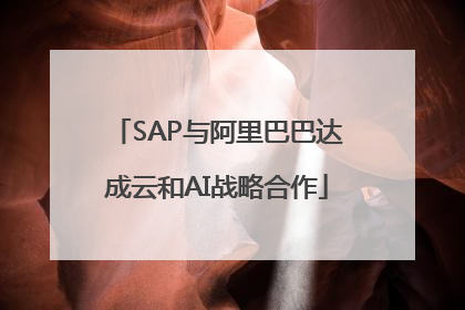 SAP与阿里巴巴达成云和AI战略合作
